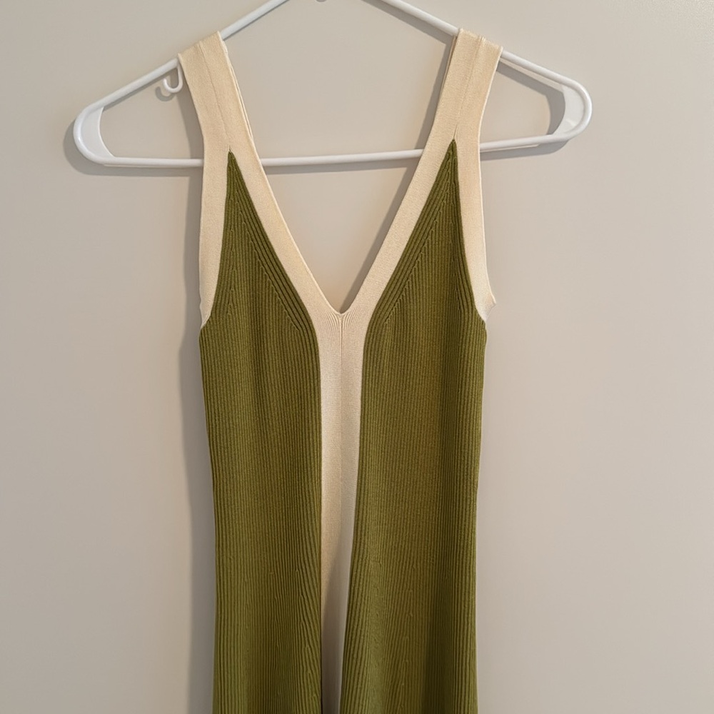 SANDRO Knit Maxi Dress with Front Slit - Picture 2 of 10